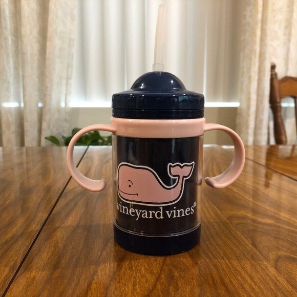 Vineyard Vines for Target 9oz Sippy Cup Pink Whale - Picture 2 of 5